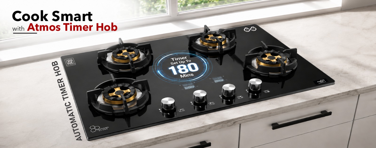 SigriWala Atmos timer hob with timer up to 180 minutes banner
